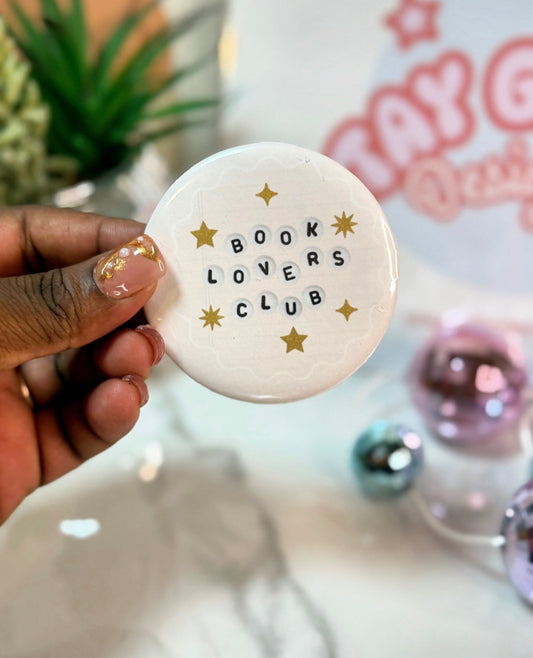 Book Lovers Club Button