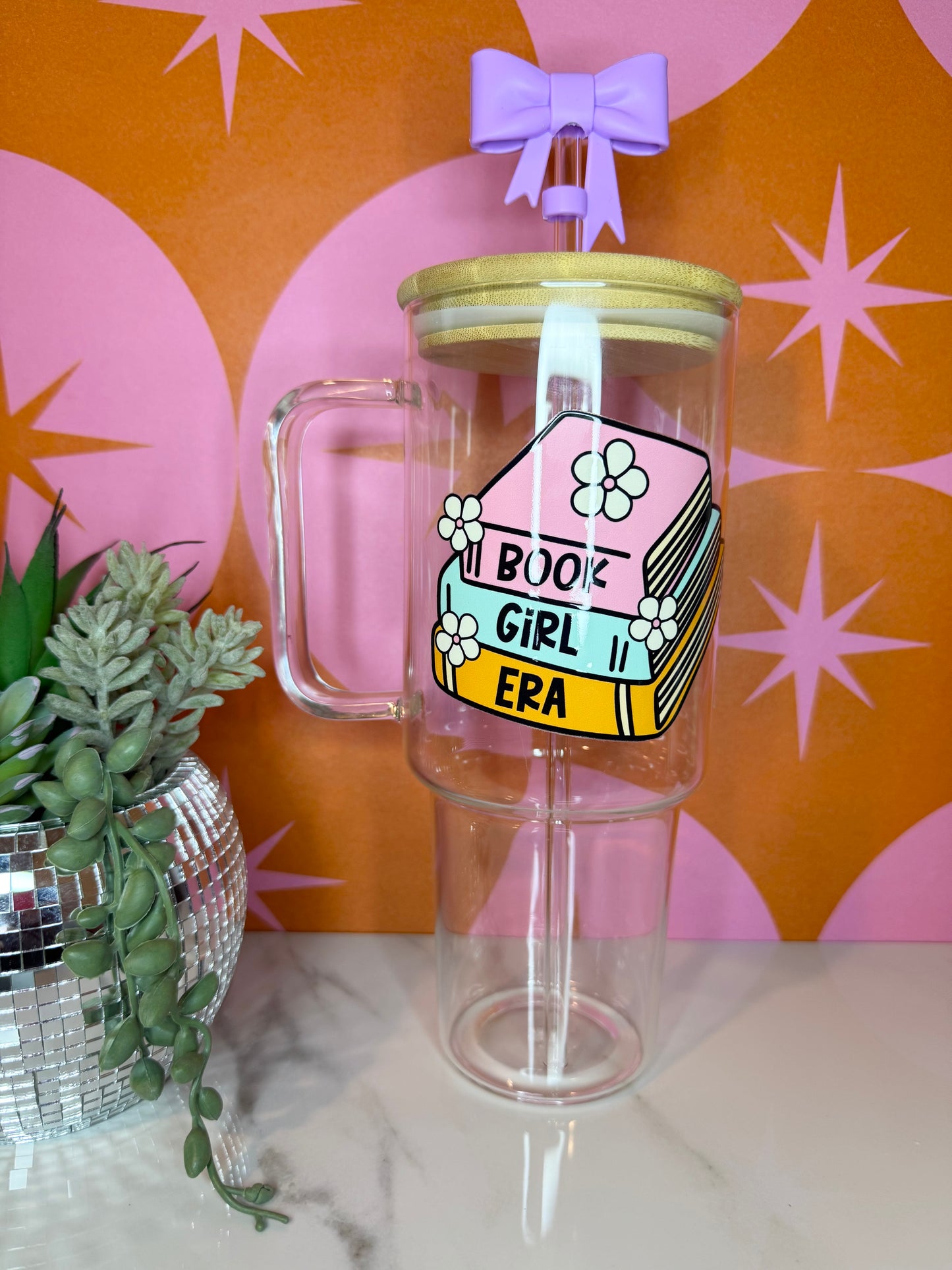 Book Girl Era 40 O.Z Glass Tumbler