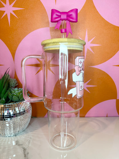 Kindle Girlie 40 O.Z Glass Tumbler