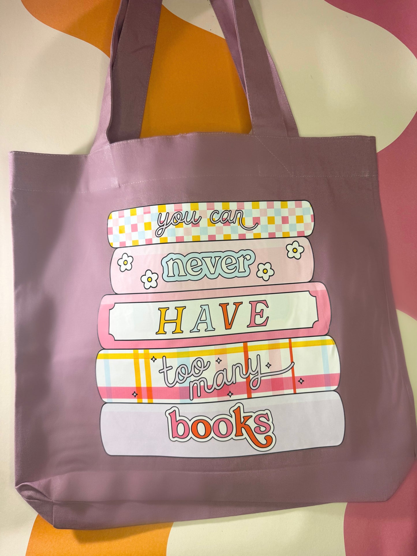Never have too many books tote