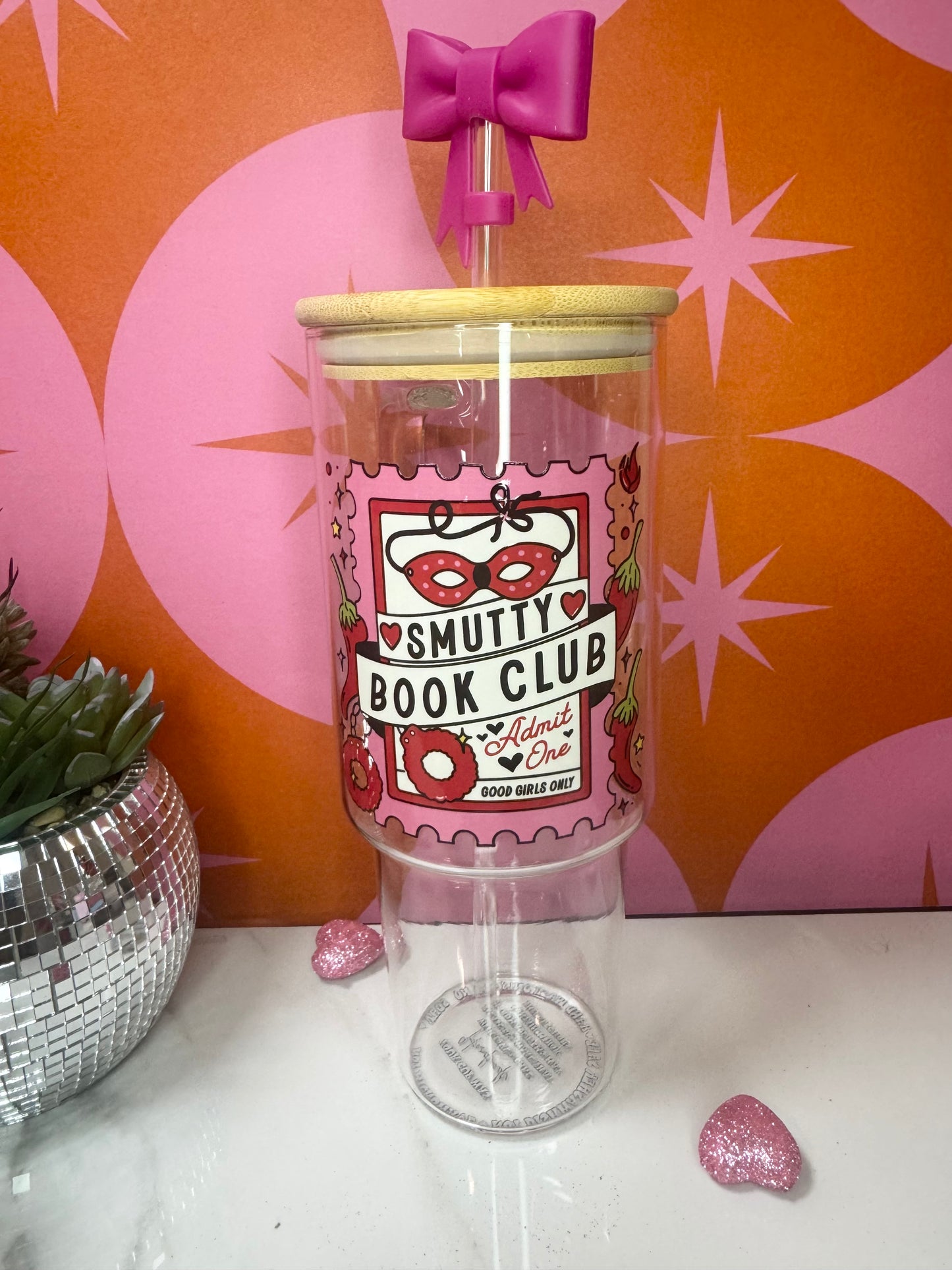 Smutty Book Club Glass 40 OZ Cup