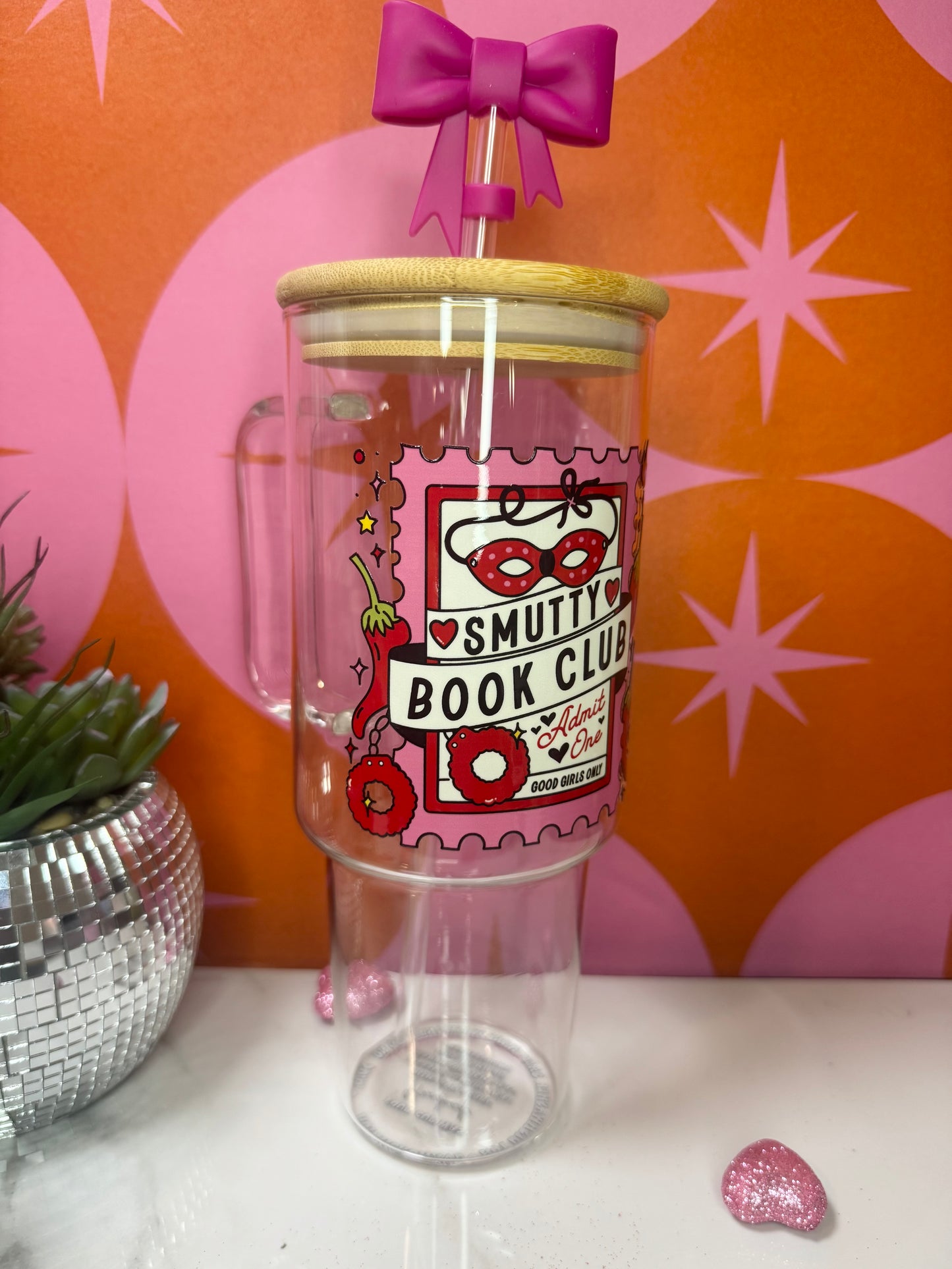 Smutty Book Club Glass 40 OZ Cup
