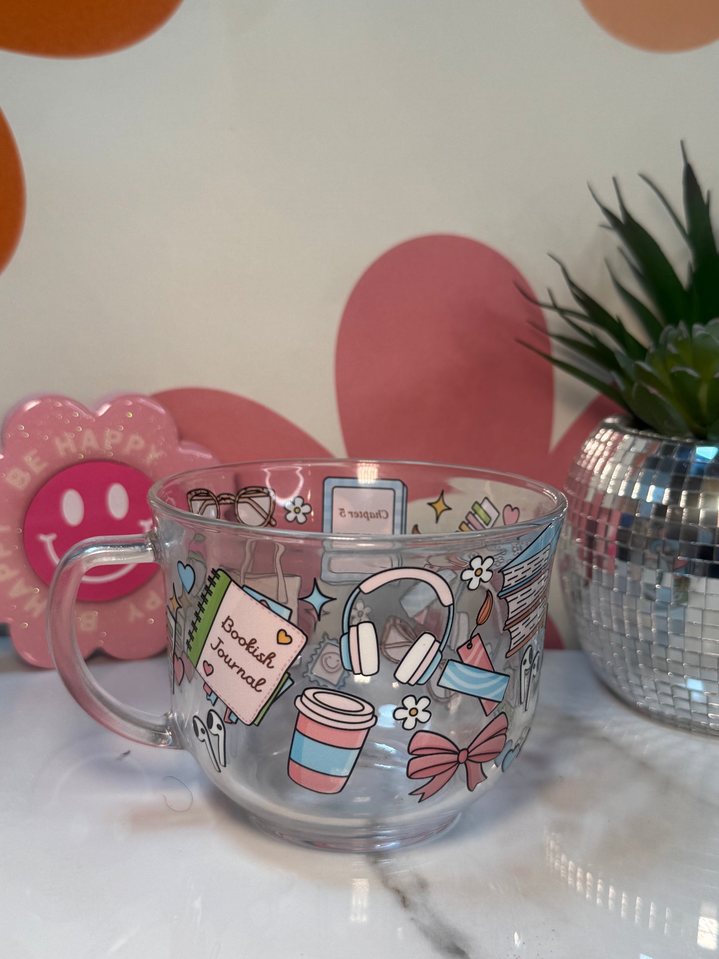 Everything Bookish Glass Coffee Mug