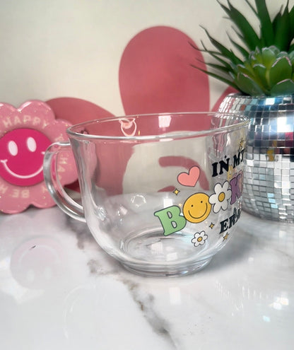 In My Bookish Era Glass Coffee Cup