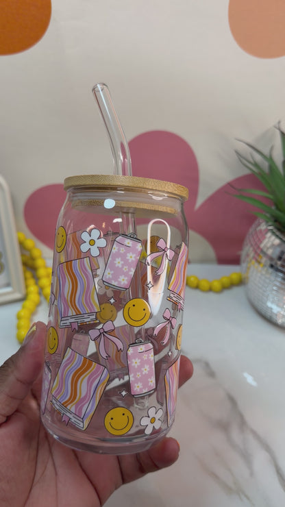 Retro Summer Bookish Cup