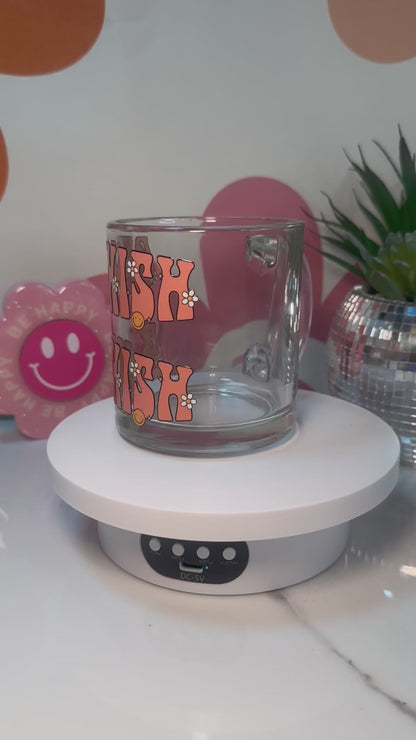 Bookish Glass Coffee Cup