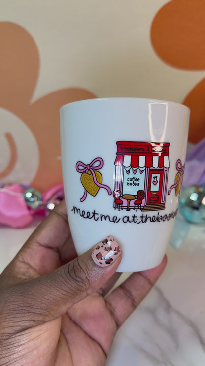 Meet me at the Book star mug