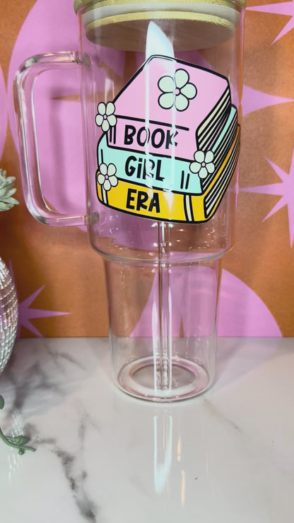 Book Girl Era 40 O.Z Glass Tumbler