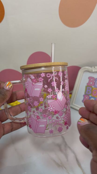 A Pink Bookish Cup