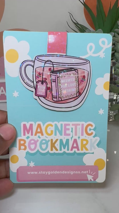 Bookish Tea Cup magnetic bookmark